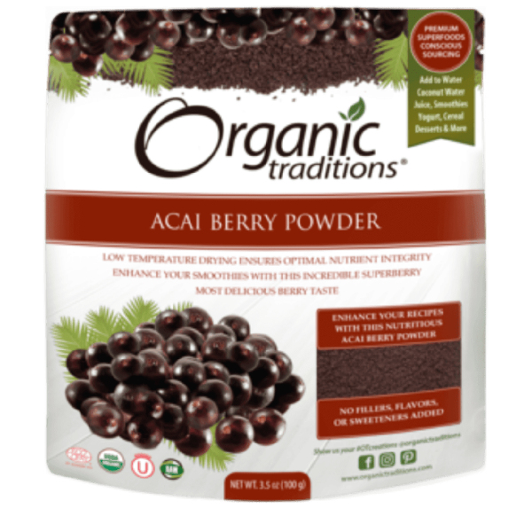 Organic traditions - acai berry cold dried  powder - 100g Sale