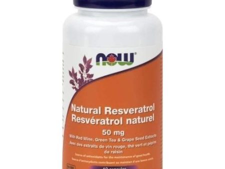 Now - natural resveratrol 50mg - 60 vcaps For Discount