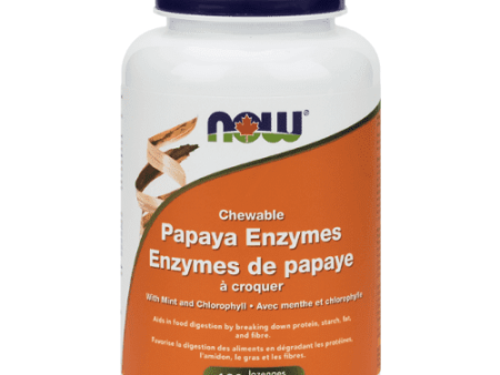 Now - papaya enzymes - 180 lozenges Discount