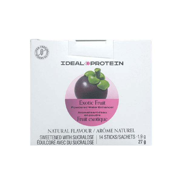 Ideal protein - exotic fruit - powdered water enhancer Online now