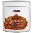 Now - moroccan red clay powder 170 g For Discount