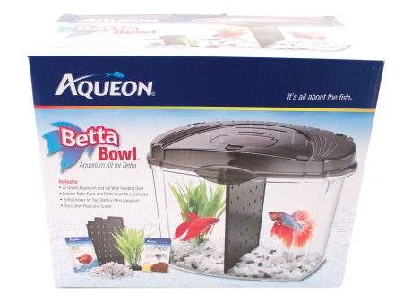 Aqueon Products - Glass - Betta Bowl Kit With Divider For Discount